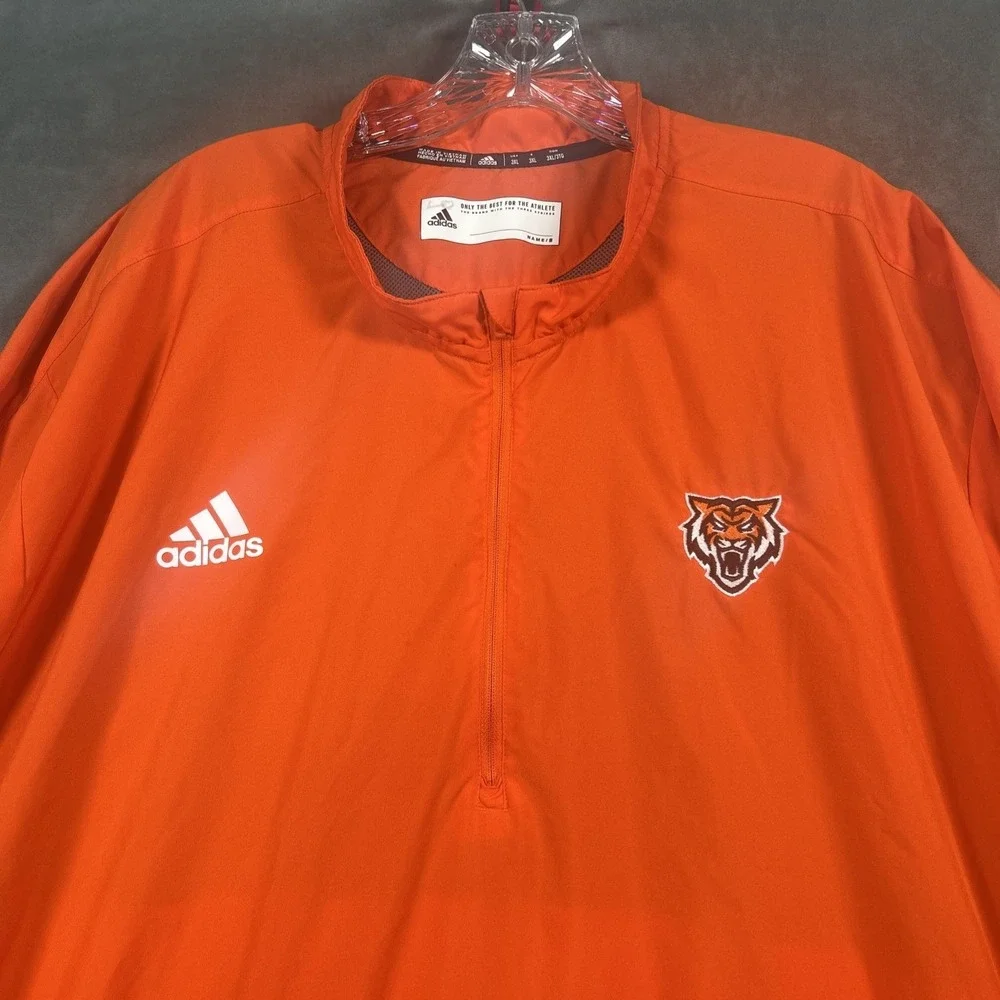 Idaho State Bengals Adidas Primegreen Mens 3XL Orange 1/4 Zip Pullover NCAA